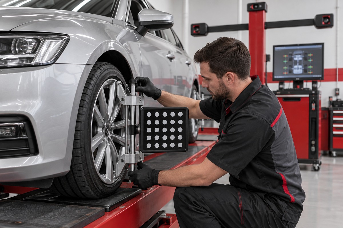 Tyre fitting and wheel alignment
